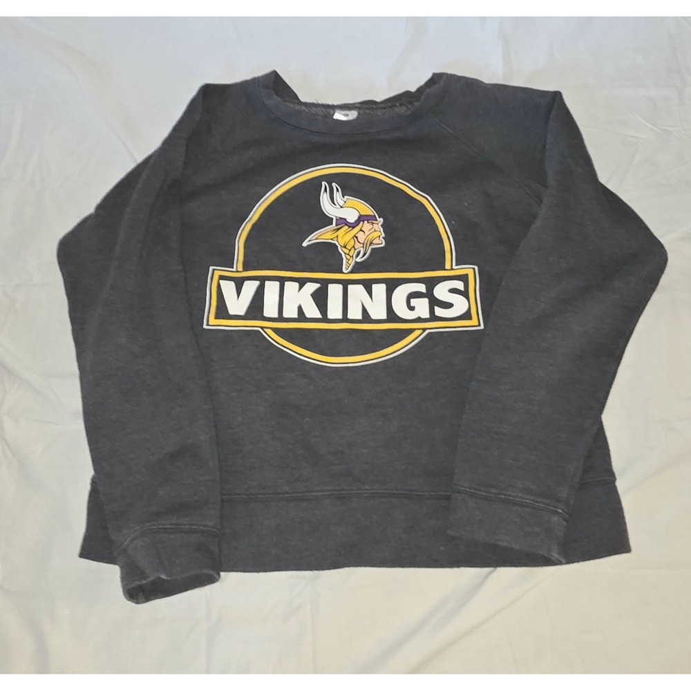 Minnesota Vikings Gray Crew Neck Sweatshirt size‎ medium